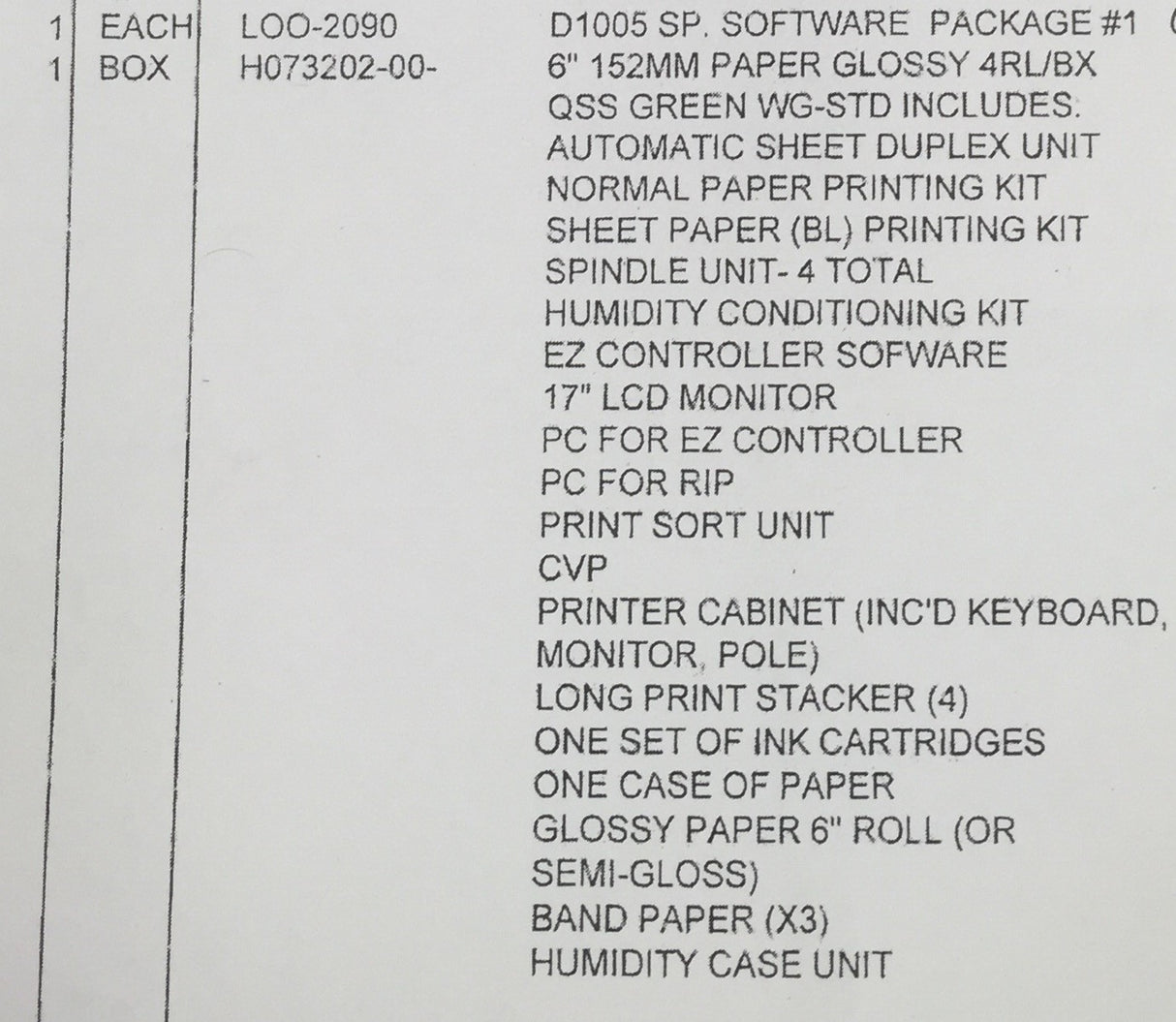 NORITSU GREEN DIGITAL PRINTER