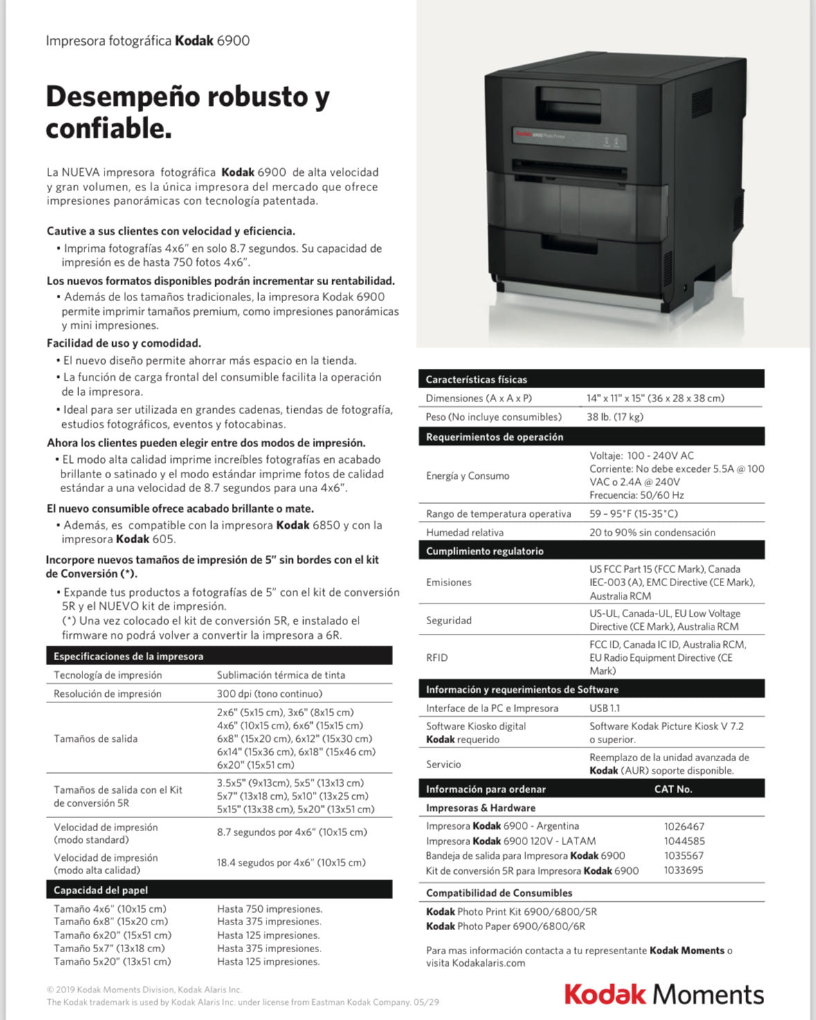 KODAK 6900 Dye Sub Printer