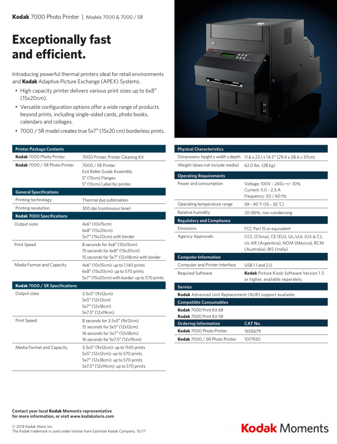 Kodak 7000 Photo Printer