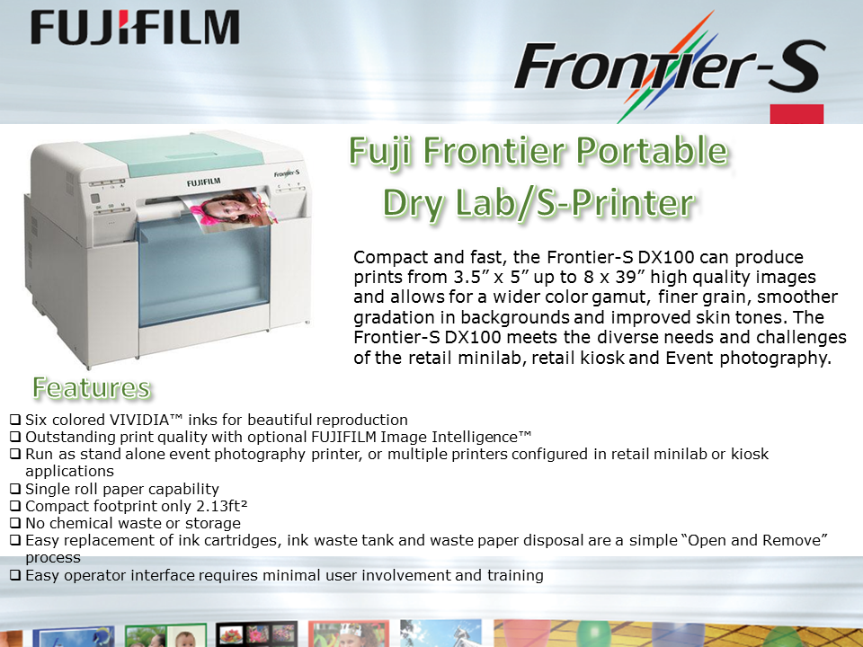 FUJI FRONTIER PORTABLE DRY MINILAB / S-Printer